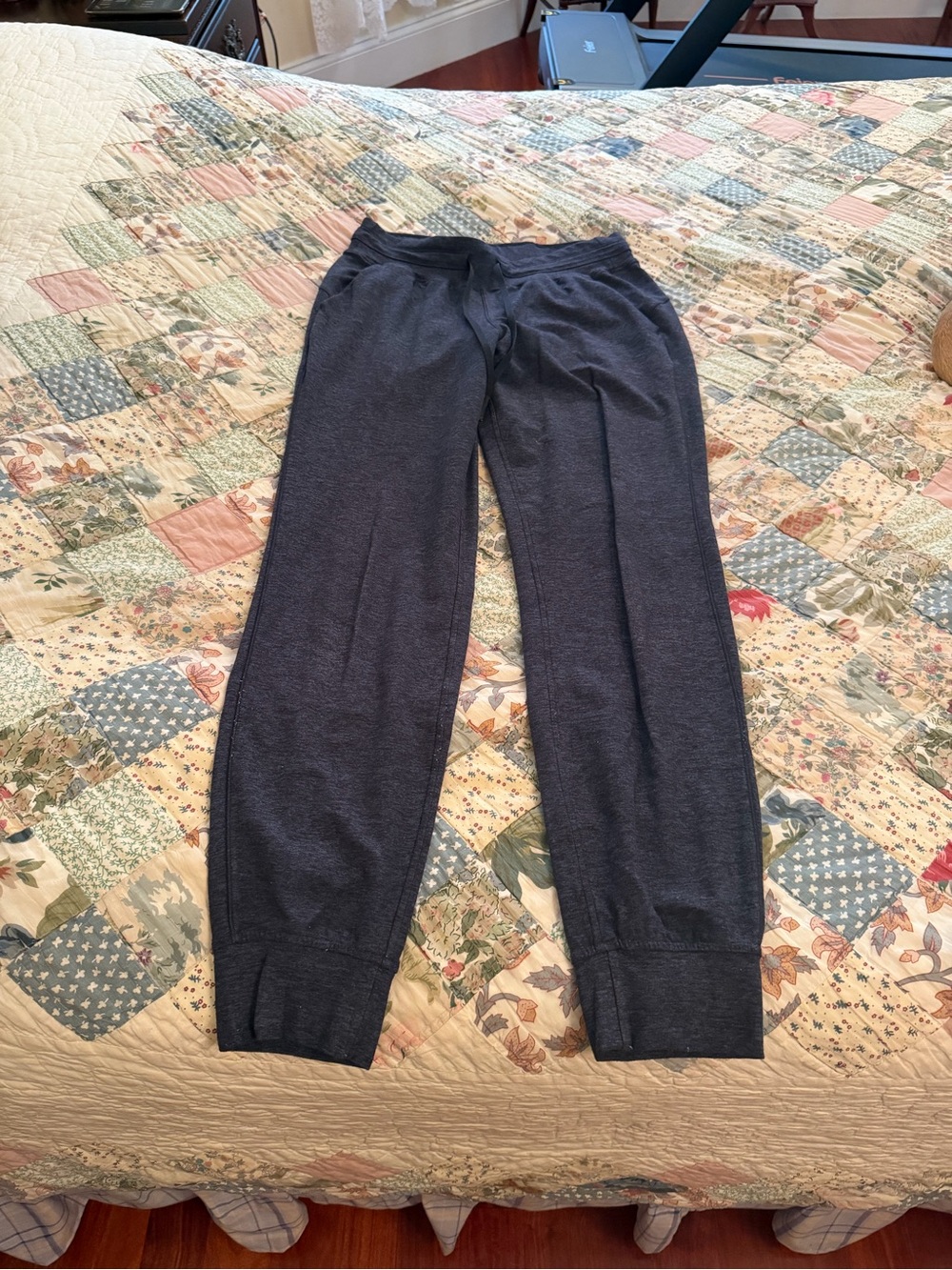 LULULEMON READY TO RULU JOGGER SIZE 6 HEATHERED BLUE